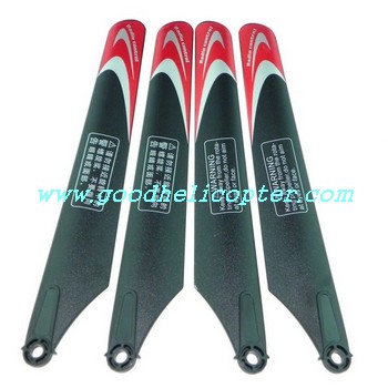 HuanQi-823-823A-823B helicopter parts main blades (red-black color)